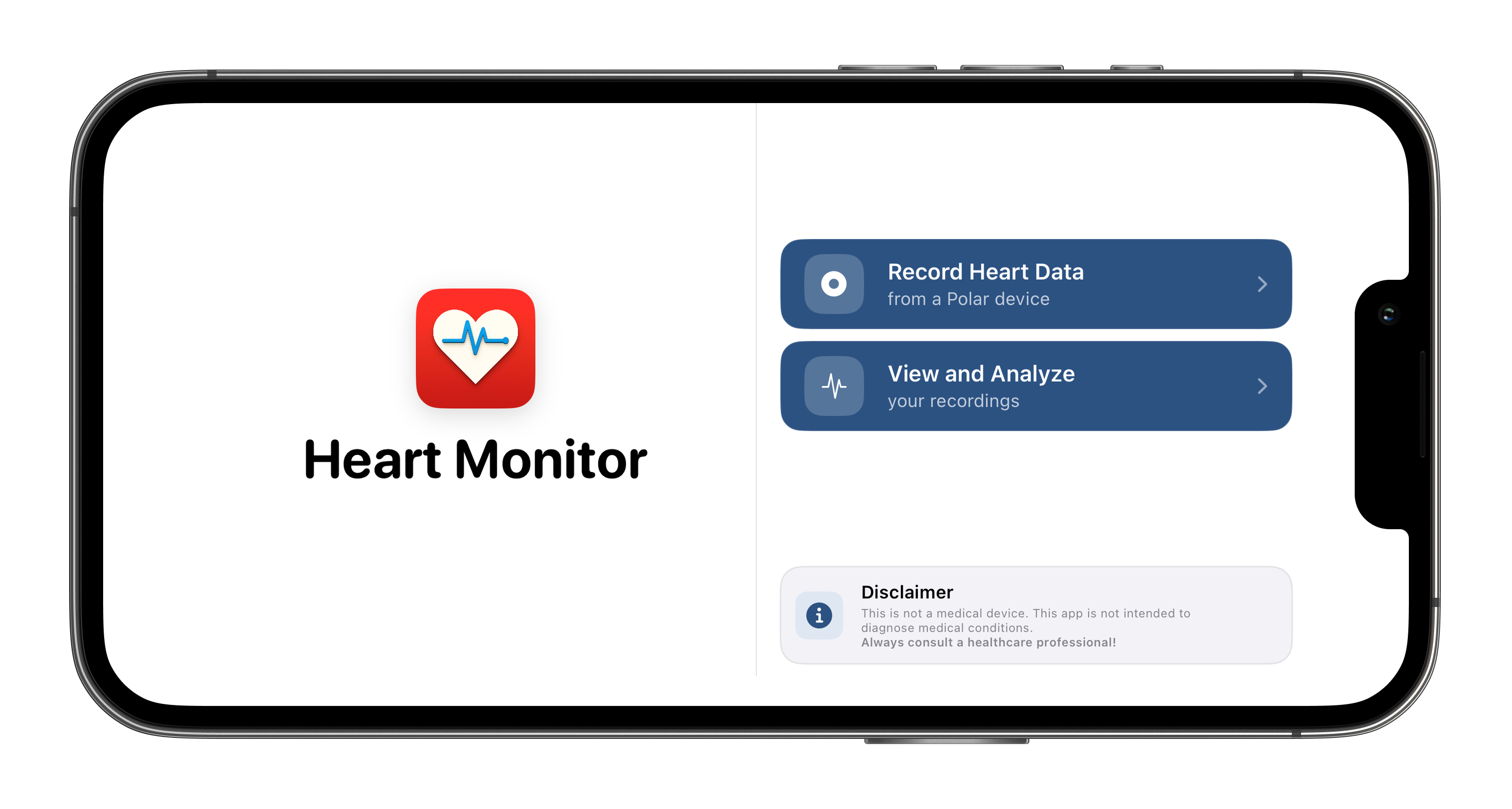 Heart Monitor 24 Main Menu